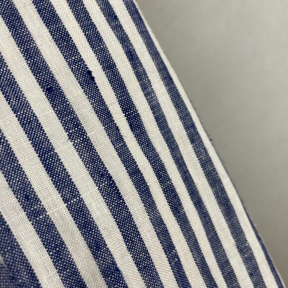 J. Crew Schoolboy Blazer Striped Blue White Linen Sz 2 Women Professional Preppy - Picture 12 of 16